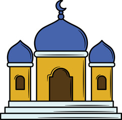Hand drawn Mosque Illustration