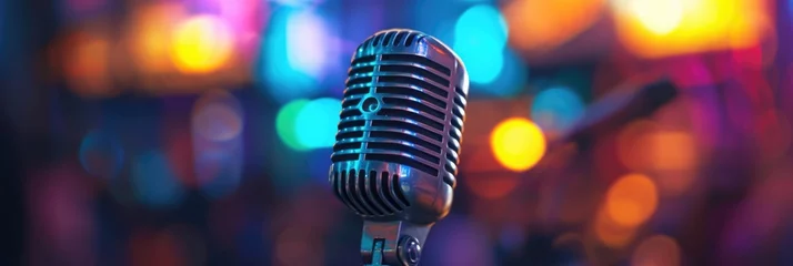  Vintage Microphone with Colorful Bokeh © Ivy