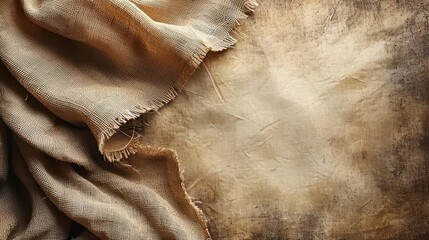  a close up of a piece of cloth with a torn piece of cloth on top of it and a piece of cloth on the bottom of the image. - obrazy, fototapety, plakaty