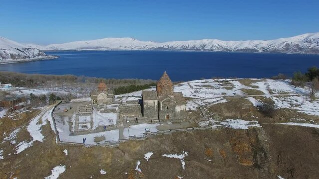 Sevanavank monastic complex with Sevan Monastery and Astvatsatsin Church