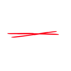 Hand drawn red pencil line