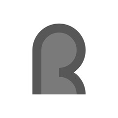 Monogram R design vector logo. Monogram initial letter mark R logo design. Monogram design vector logo. Monogram initial letter mark R logo design. Simple R monogram. Monogram R design logo