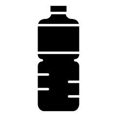 Mineral water, drinking water, bottle glyph solid icon