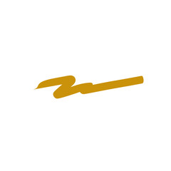 gold paint brush stroke