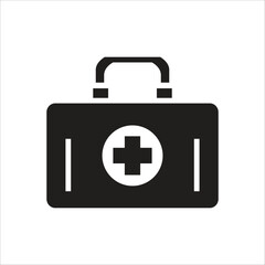 first aid box vector icon line template