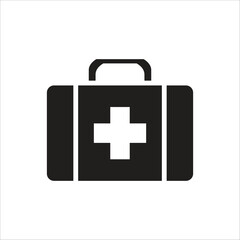 first aid box vector icon line template