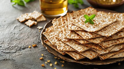 Happy passover, jewish pesach torah: a joyous celebration of tradition and community, marked by festive banners, embracing the historical and religious significance of exodus and freedom.