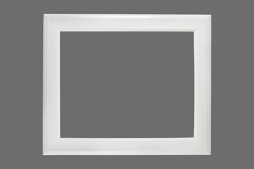 White wooden photo picture frame simple empty minimal modern style