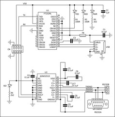 Schematic diagram of electronic device.
Vector drawing electrical circuit with capacitor, led,
resistor, port usb, integrated circuit, connector,
microcontroller, other electronic components.
