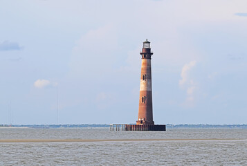 Morris Island Lighthouse on Folly Island, SC