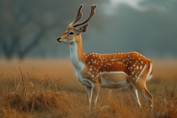 Naklejka na ściany i meble Blubuck Deer, boselaphus tragocamelus Animal. Ai generated