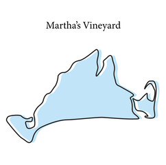 martha's vineyard map, martha's vineyard vector, martha's vineyard outline, martha's vineyard stylized