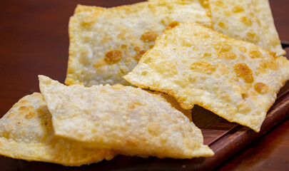 The most traditional Brazilian fair pastry stuffed with ground meat