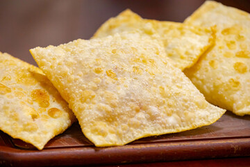 The most traditional Brazilian fair pastry stuffed with ground meat