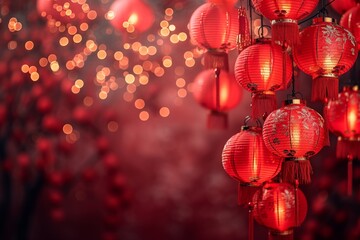 Fototapeta premium Chinese New Year Festivities Background