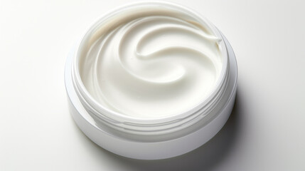 Detailed close-up of jar of cream. Ideal for skincare or beauty product advertisements