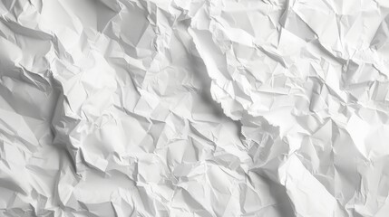 Obraz premium Crumpled white paper texture