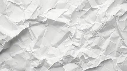 Obraz premium Crumpled white paper texture