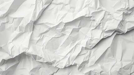 Obraz premium Crumpled white paper texture