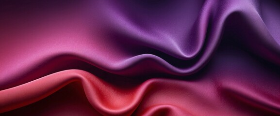 Obraz premium Silk Texture Background Wallpaper in Purple and Red Gradient Colors