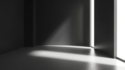 Studio room gradient background. Abstract black white gradient background.