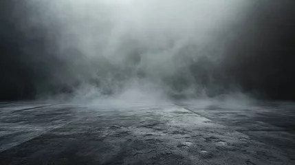 Foto op Aluminium Texture dark concrete floor with mist or fog © buraratn