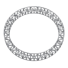 Steel truss beam seamless structure. 3d metal structure. 3d render of metal steel structure, industrial structure building with transparent background