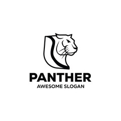 vector panther mascot illustration logo design