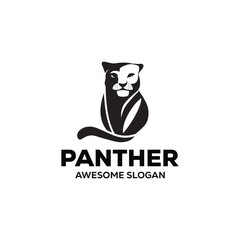 vector panther mascot illustration logo design