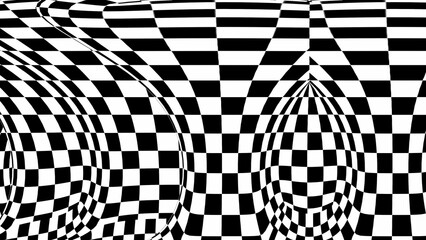 Monochrome checkered background. Repeat design for decor,print.background in UHD format 3840 x 2160.