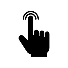 Hand click icon vector. pointer icon vector. hand cursor icon vector