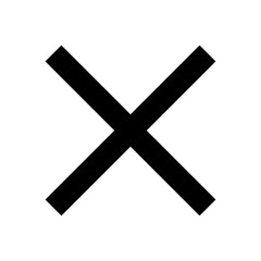 Obraz premium Close vector icon. Delete icon vector. cross sign