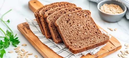 Fototapeta na wymiar Delicious homemade sourdough bread food photography for recipe inspiration and ideas