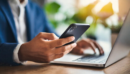 hand using a phone at home, capturing the essence of modern connectivity and digital lifestyle