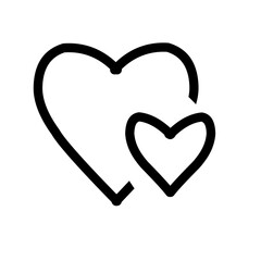 Heart Vector Icons. Set of Lovemake love, love, dear, love, heart, background, figurine, icon, vector, design, wedding, isolated, art, illustration, concept, white, health, valentine's day, li symbols