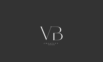 Alphabet letters Initials Monogram logo VB BV V B