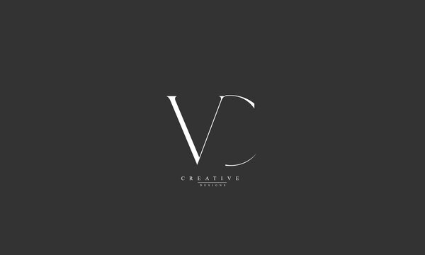 Alphabet letters Initials Monogram logo VC CV V C