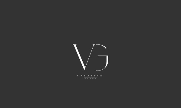 Alphabet letters Initials Monogram logo VG GV V G