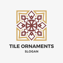 Tiles floor ornament decoration