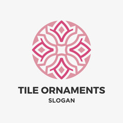 Tiles floor ornament decoration