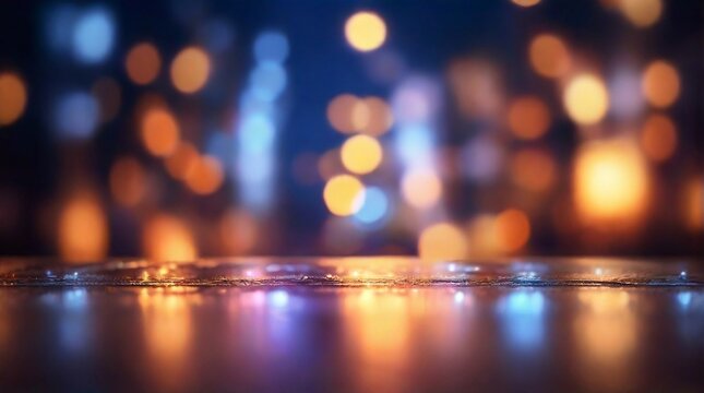 photo Glowing with bokeh blurred background wallpaper 