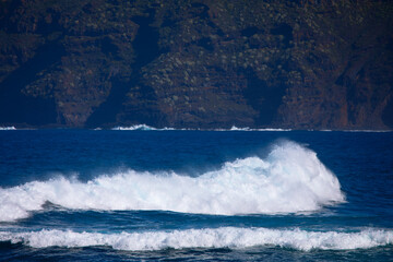 Large waves on the Atlantic Ocean in Tenerife, Canary Islands