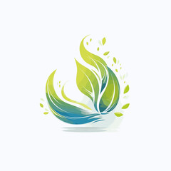 Eco Energy Efficient Home Logo Design Concept
