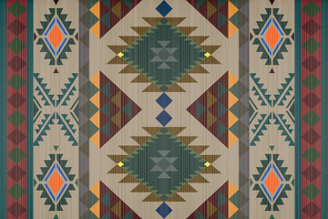 
Southwestern Style - The geometric southwestern Aztec pattern makes a statement with rich colors that are easy to coordinate with a range of decor styles.