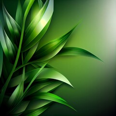 Abstract Leaf Soft Gradient Wallpaper