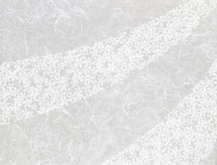 Obraz premium 白い和紙と桜の花の背景2