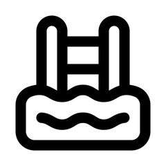 Obraz premium Swim Line Icon