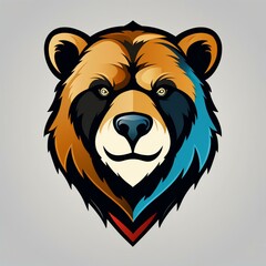 Obraz premium dragon mascot logo clipart black background