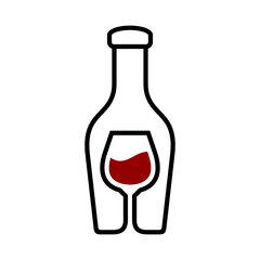 Wine Vector Logo Design Template