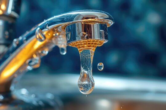 An endless flow of life-giving water pours from the hydrant, filling the sink as the tap is left unattended, creating a peaceful melody of drops hitting the porcelain plug